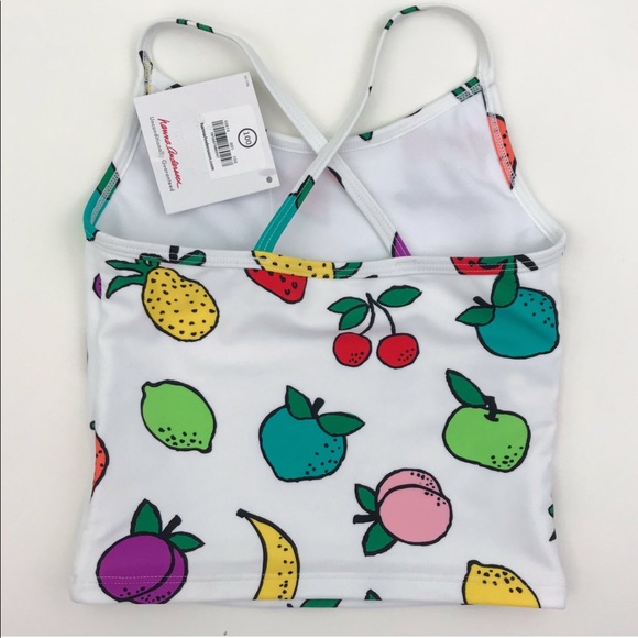 NWT Hanna Andersson Fruit Swimsuit Top - Picture 3 of 8